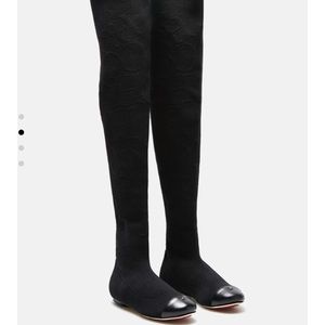 CAROLINA HERRERA CH KNIT OVER-THE-KNEE BOOTS